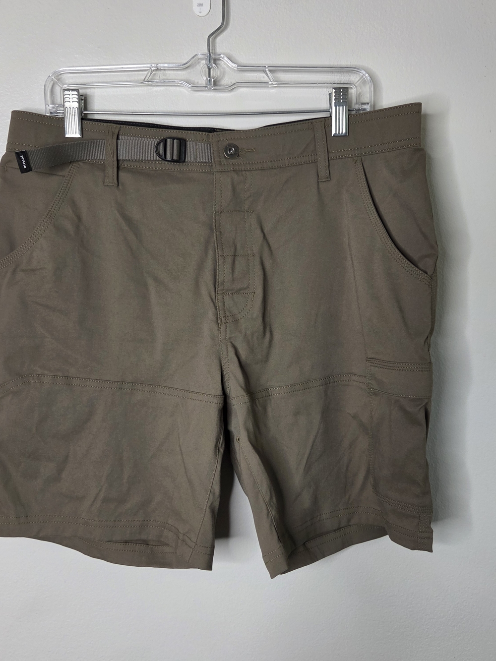 Prana Brown Stretch Zion Cargo Style Shorts